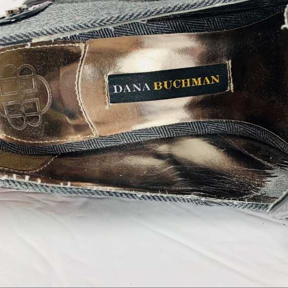 Dana Buchman / Black Gray Chunky  Heel - Picture 8 of 8